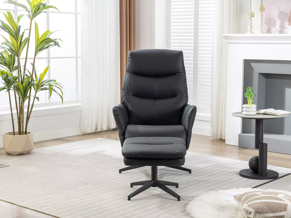 Robert Swivel Recliner Chair with Stool