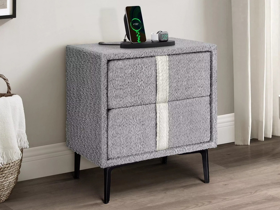 Hanley Fabric Bedside with USB