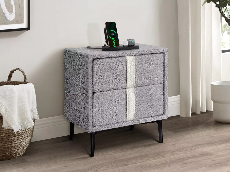 Hanley Fabric Bedside with USB