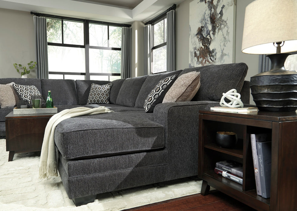 Tracling 6 Seater Fabric Chaise Modular