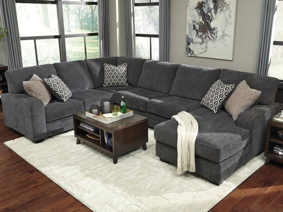 Tracling 6 Seater Fabric Chaise Modular