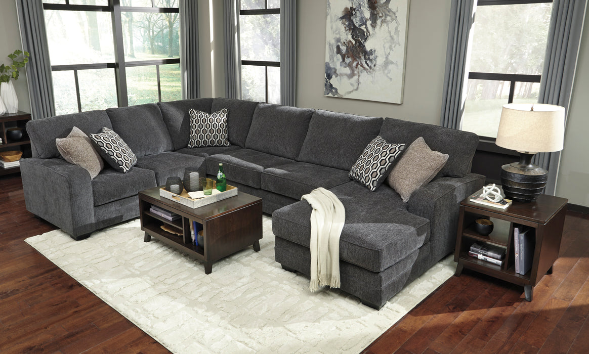 Tracling 6 Seater Fabric Chaise Modular